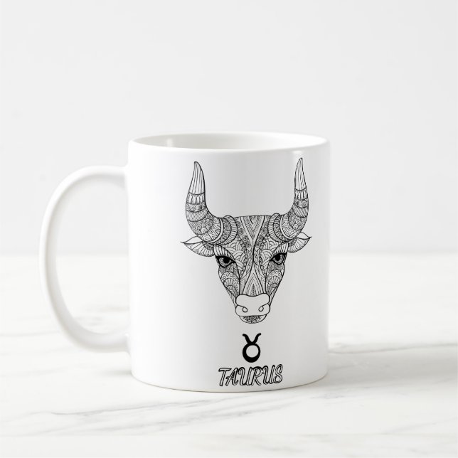 Caneca De Café Elegante Sinal Zodiac Coffee Mug (Esquerda)