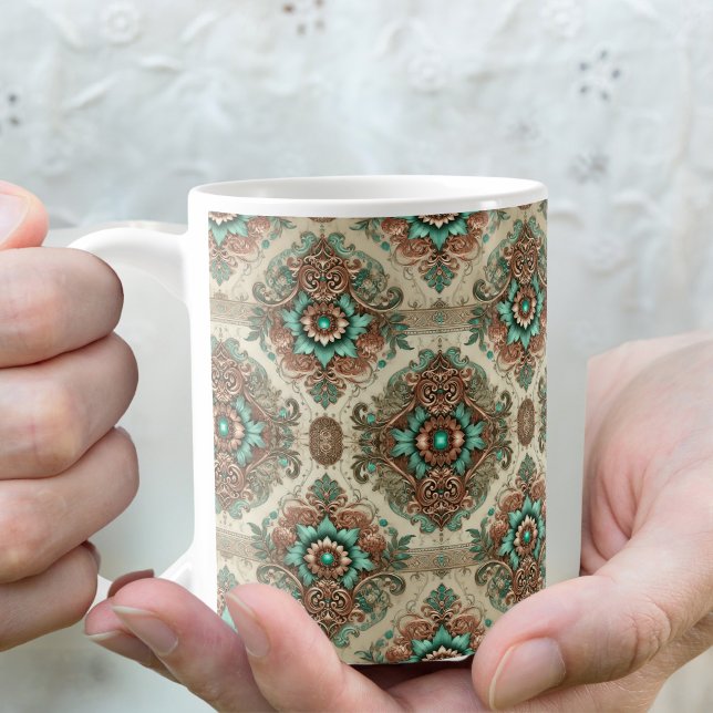 Caneca De Café Elegante Tradicional (Criador carregado)