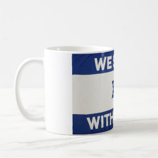 Caneca De Café Elegante Vintage Israelense Bandeira Coberta Cerâm