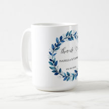 Elegante Vitória Azul Naval Floral Botânico Daisy