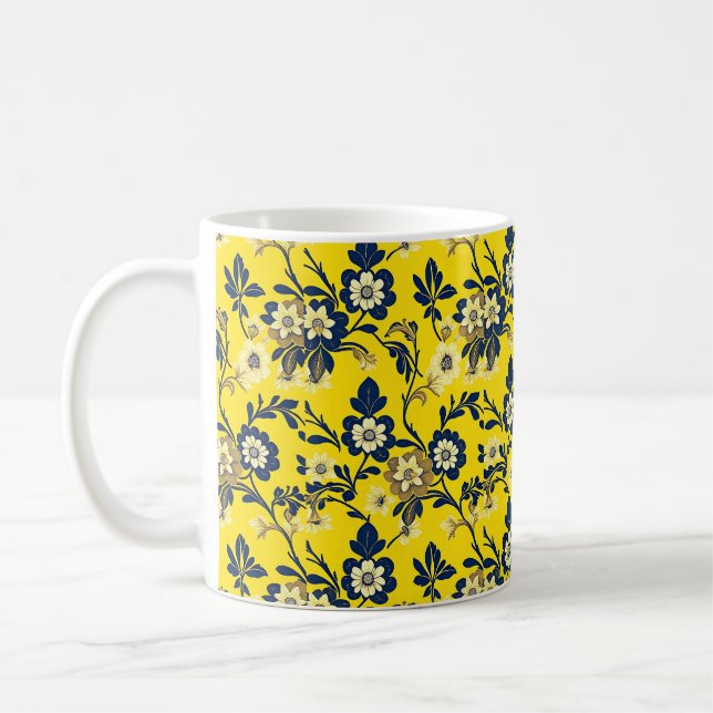 Caneca De Café Elegante William Morris Pattern Mug (Esquerda)