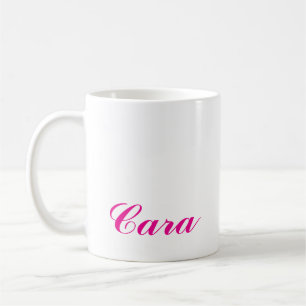 CANECA DE CAFÉ ELEGANTES SIMPLES PERSONALIZADAS NOME DAMAS DE HON