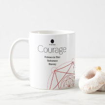 Eleger arte: Coragem: 6 de 7 virtue mug