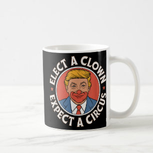Caneca De Café Eleger Um Palhaço Esperando Um Impeach Trump Anti 