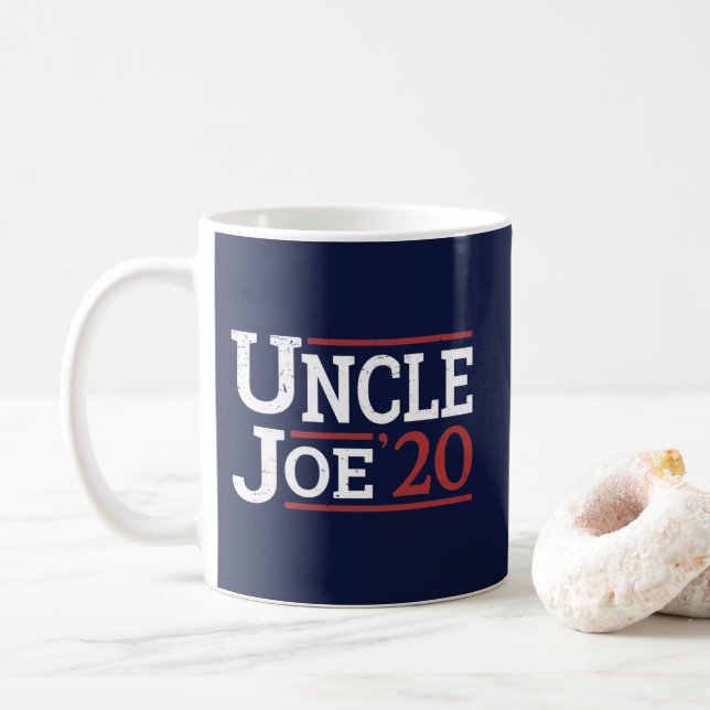 Caneca De Café Eleição 2020 - Tio Joe (Com Donut)
