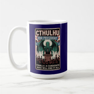 Caneca De Café Eleição Cthulhu 2028
