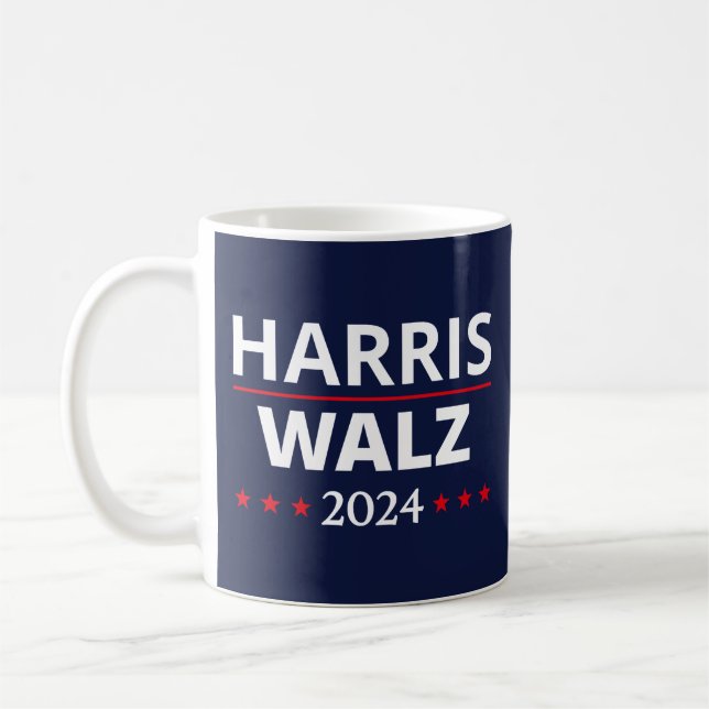 Caneca De Café Eleição de Harris Walz 2024 III (Esquerda)
