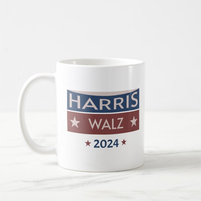 Caneca De Café Eleição Presidencial De Kamala Harris Tim Walz 202 (Esquerda)