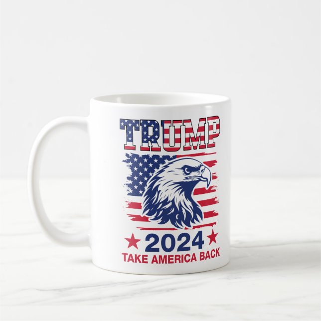 Caneca De Café Eleição Trump 2024, Devolva a América (Esquerda)