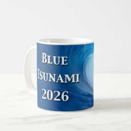 Caneca De Café Eleição Tsunami Azul 2026
