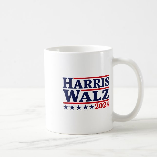 Caneca De Café Eleição Walz 2024 Kamala Harris Tim Waltz 2024 13 (Direita)