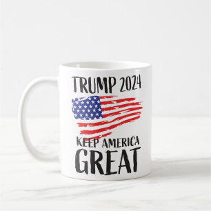 Caneca De Café Eleições de Trump 2024