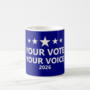 Caneca De Café Eleições Intermediárias 2026 Promova a Votação Dem