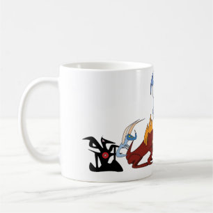 Caneca De Café Elementar Dragões Mug