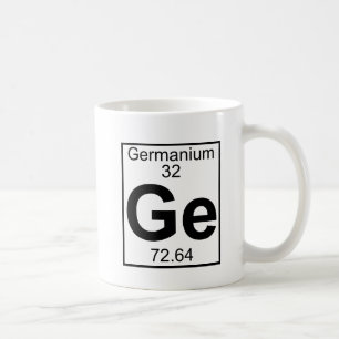 Caneca De Café Elemento 032 - Ge - Germânio (cheio)