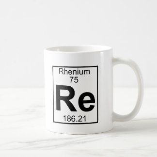 Caneca De Café Elemento 075 - Re - rénio (cheio)