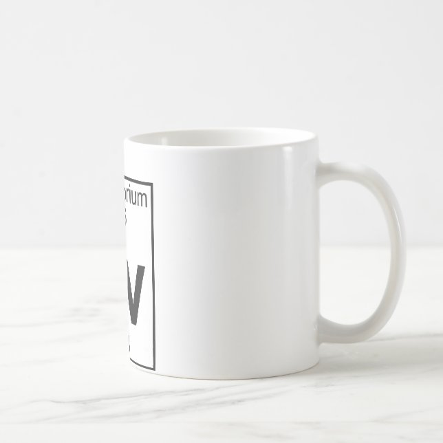 Caneca De Café Elemento 116 - Lv - Livermorium (cheio) (Direita)