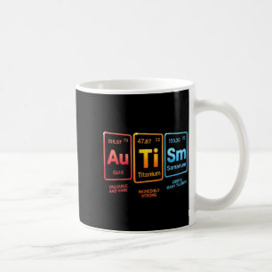 Caneca De Café Elemento de Ciência do Autismo Inspirado na Tabela