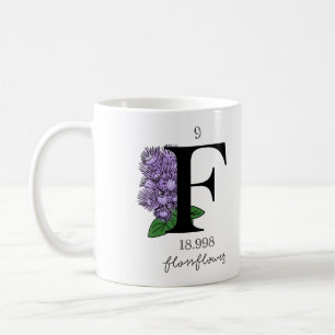 Caneca De Café Elemento Floral Fluorino