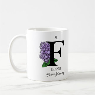 Caneca De Café Elemento Floral Fluorino