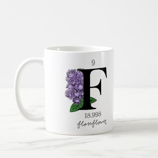 Caneca De Café Elemento Floral Fluorino (Esquerda)