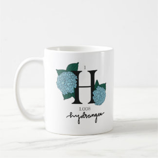 Caneca De Café Elemento Hidrogênio Floral