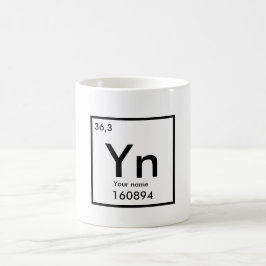 Caneca De Café Elemento químico MUG personalizável