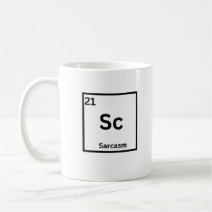 Caneca De Café Elemento Sarcasmo Humor Científico Divertido