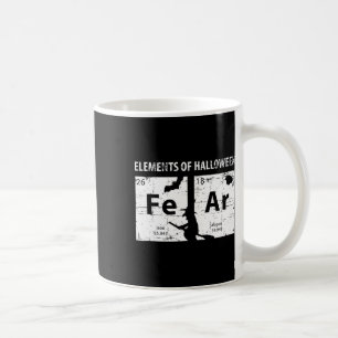 Caneca De Café Elementos da Camisa do Halloween (medo) Periodicam