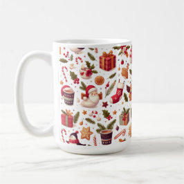 Caneca De Café Elementos de Natal | Presentes de Natal