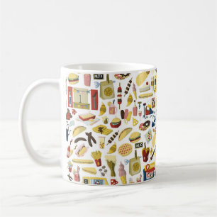 Caneca De Café elementos desenhados à mão no festival de caminh
