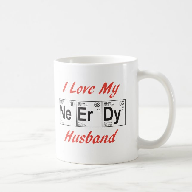 Caneca De Café elementos do nerd - marido (Direita)