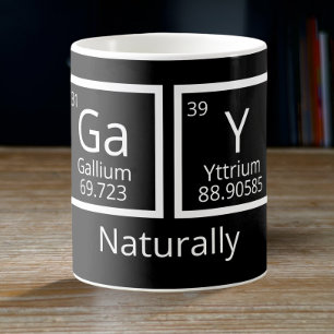 Caneca De Café Elementos Naturais Orgulho gay LGBT Mesa Periódic
