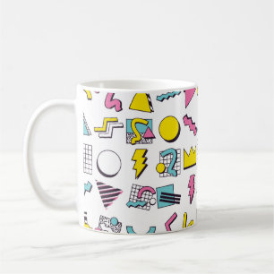 Caneca De Café Elementos Pop Memphis Design