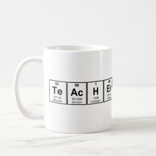 Caneca De Café Elementos químicos do professor de ciências