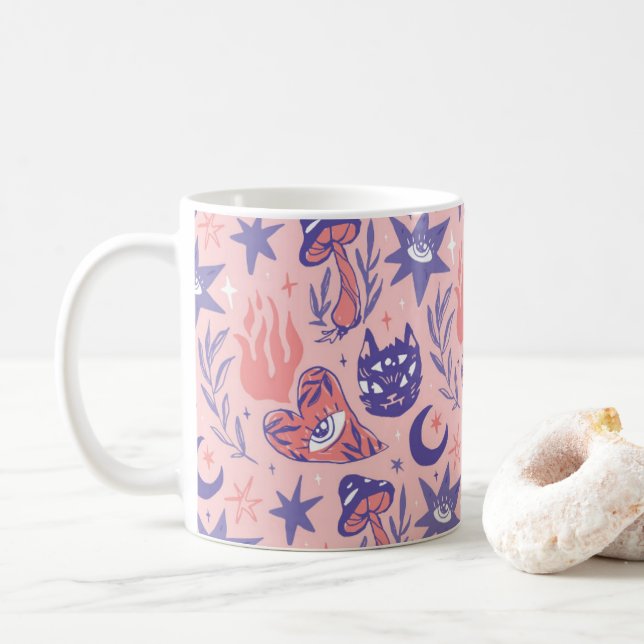 Caneca De Café Elementos Testemunha (Com Donut)