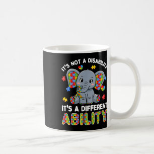Caneca De Café Elepha de consciência de habilidade diferente e au