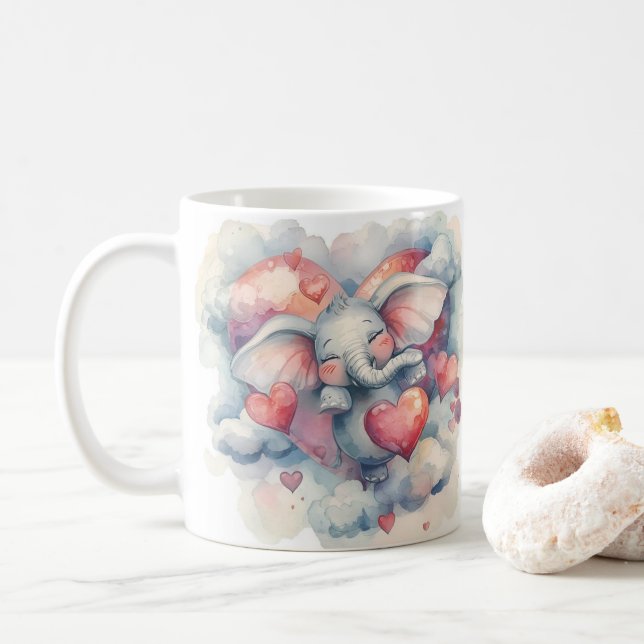 Caneca De Café elephant (Com Donut)