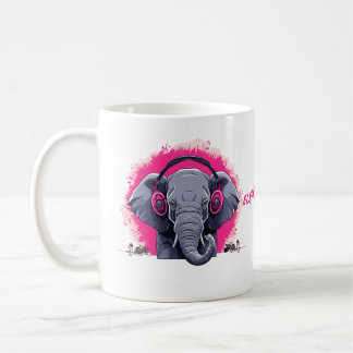 Caneca De Café Elephant Beats DJ