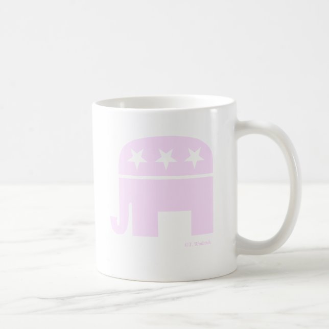 Caneca De Café Elephant GOP - Símbolo Republicano (Direita)