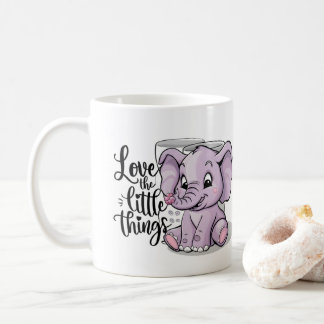 Caneca De Café elephant mugs purple cute