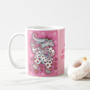 Caneca De Café Elephant Sweetheart NAMORADOS MUG