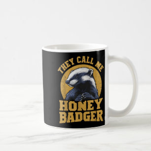 Caneca De Café Eles Me Chamam De Mel Badger Engraçada E Divertida