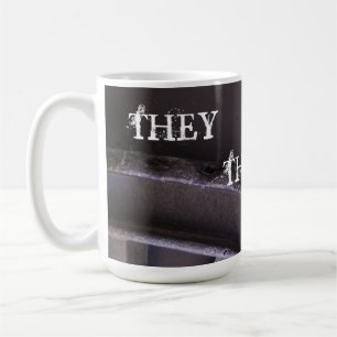 Caneca De Café Eles São Os Seus Pronunciantes Trans ENBY LGBTQ M