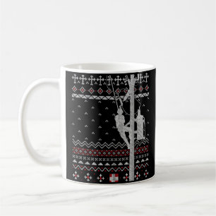 Caneca De Café Elétrica Lineman Ugly Chri