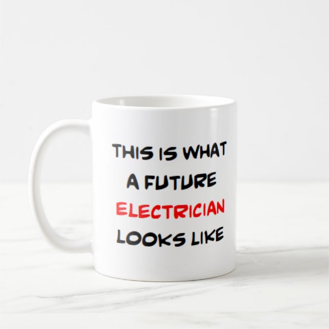 Caneca De Café eletricista, futuro (Esquerda)