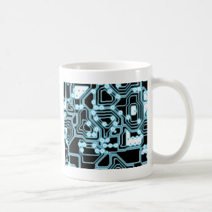Caneca De Café Elétron - Azul / Preto