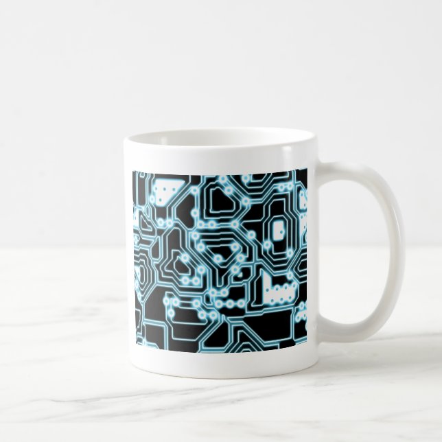 Caneca De Café Elétron - Azul / Preto (Direita)
