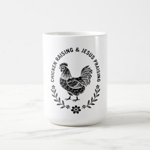 Caneca De Café Elevação de Galinha e Louvação de Jesus
