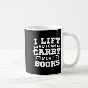Caneca De Café Elevador pode carregar mais livros amante de livro